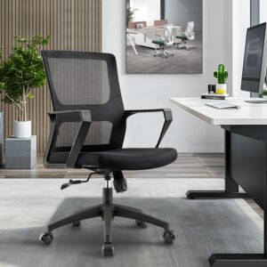 GB08 - Mib Back Swivel Mesh Office Chair For Staff