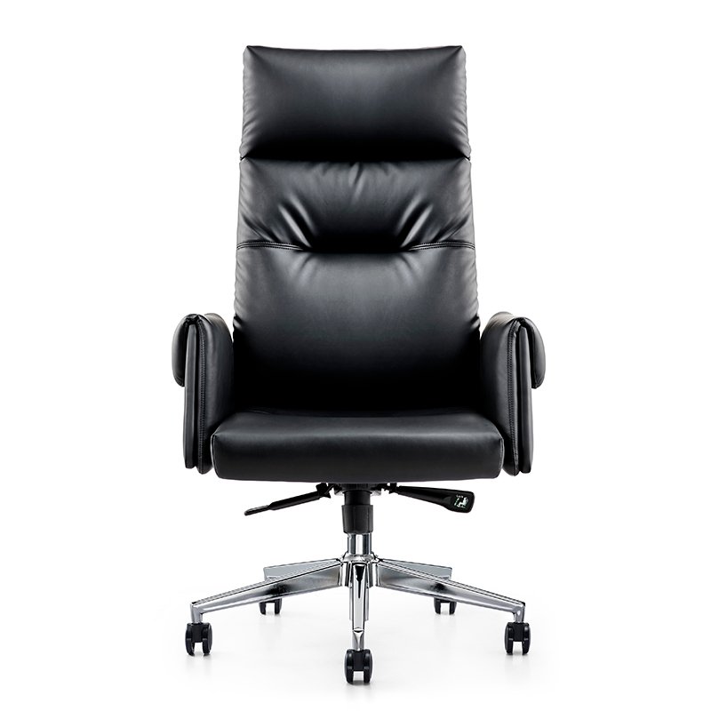 A3030 - Black Leather Office Chair - Image 3