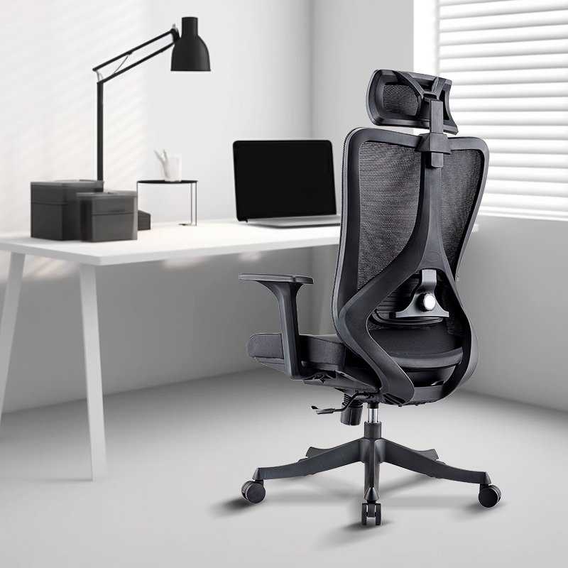 A3086 - Adjustable Lumbar Support Mesh Office Chair - Image 2