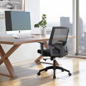 B101 - Mid Back Staff Mesh Office Chair