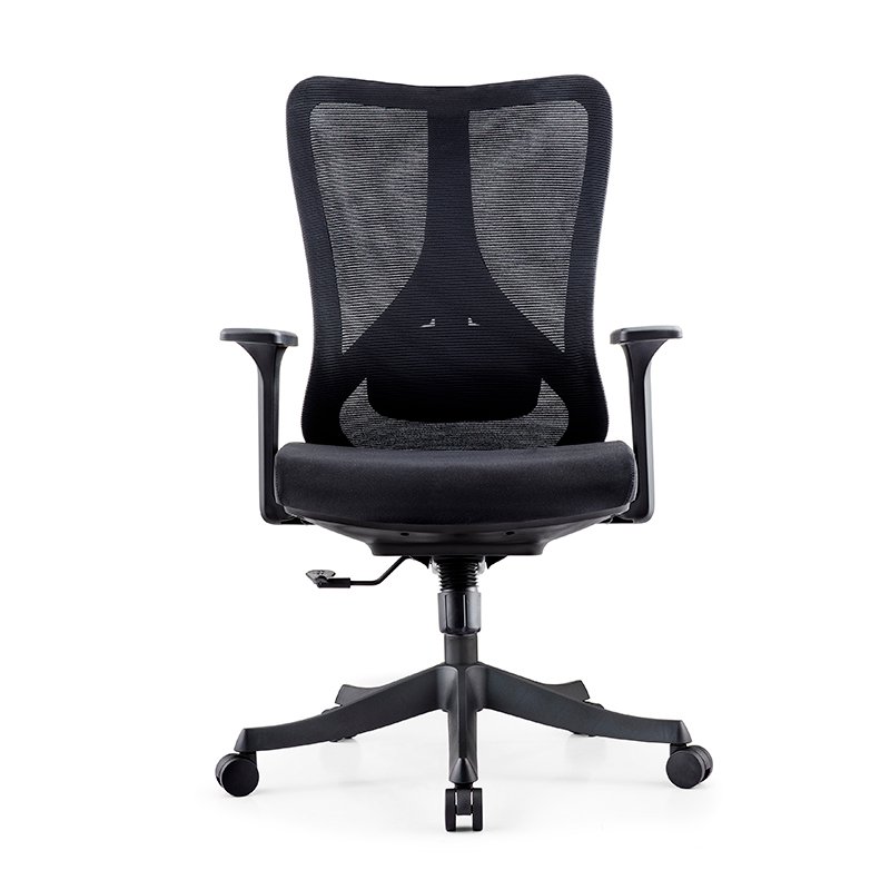 B3086 - Lumbar Support Mesh Office Chair For Staff - Image 3