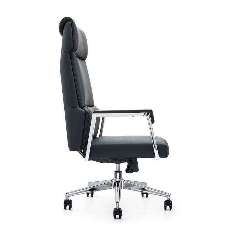 GA11 - Luxury Black PU Leather Office Chair For Boss Manager - Image 4