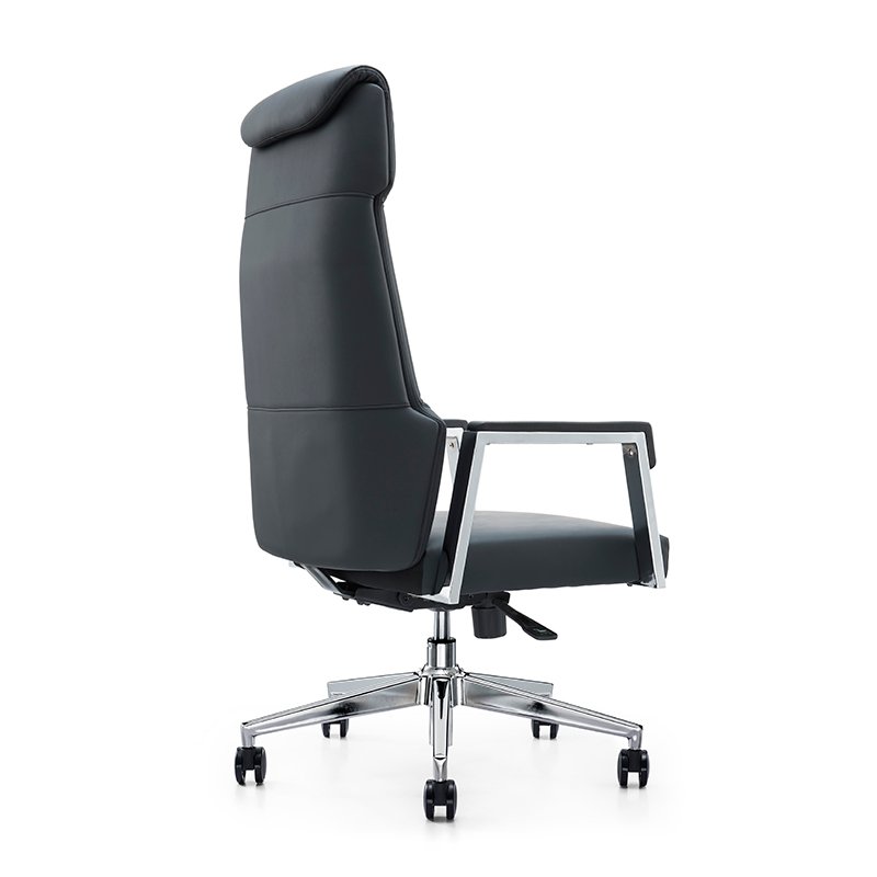 GA11 - Luxury Black PU Leather Office Chair For Boss Manager - Image 3