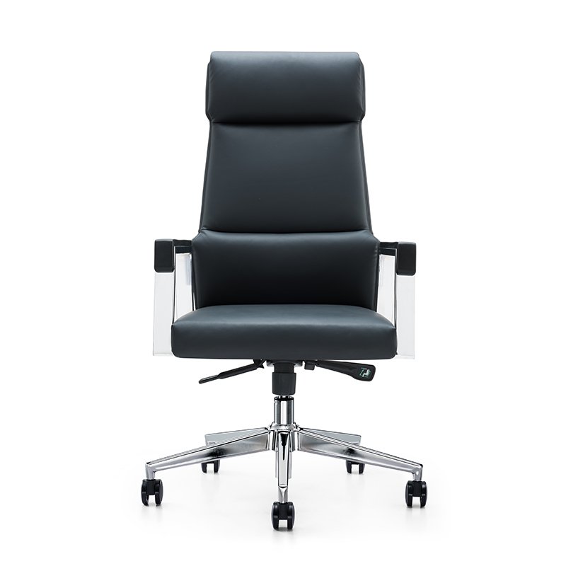 GA11 - Luxury Black PU Leather Office Chair For Boss Manager - Image 2