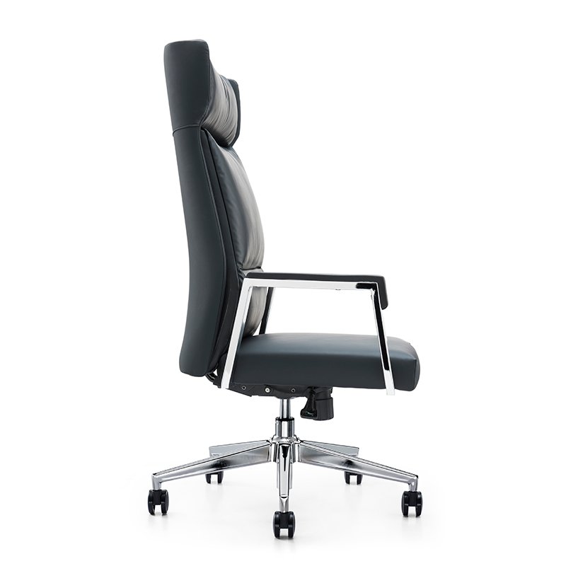GA12 - High Back Black PU Leather Office Chair For Manager - Image 3