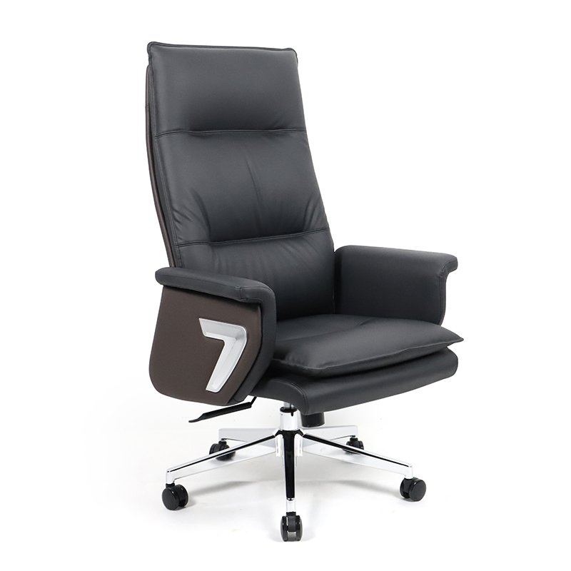 GA18 - Luxury Black PU Leather Office Chair - Image 2