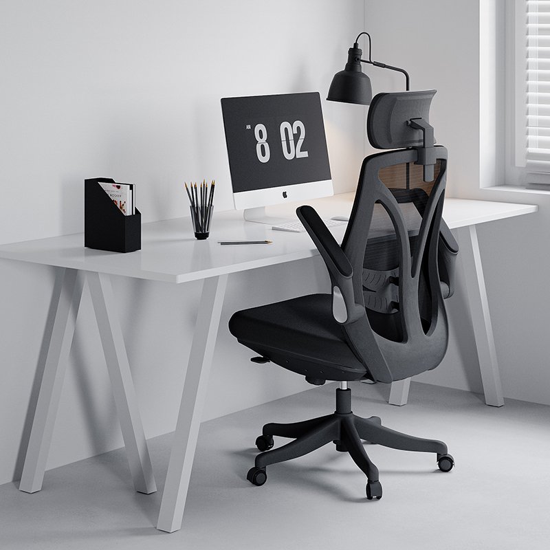 GA59 - Flip-up Armrest Mesh Office Chair