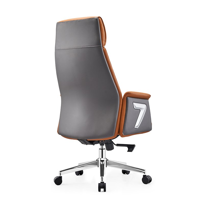 GA86 - Orange PU Leather Executive Office Chair For Boss CEO - Image 4