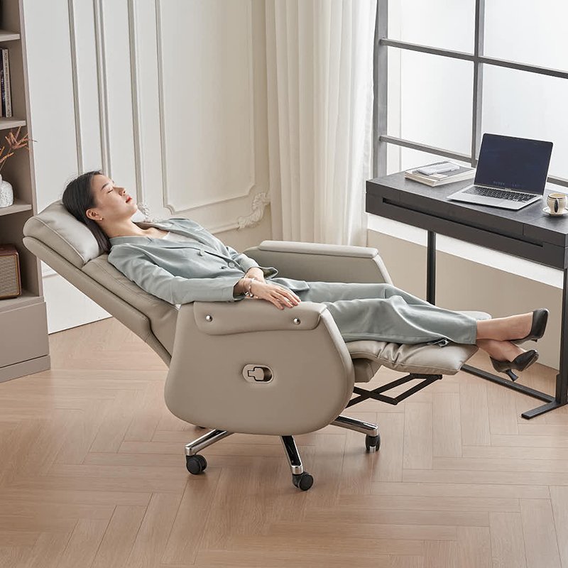 GA88 - Leather Swivel Office Chair - Image 2