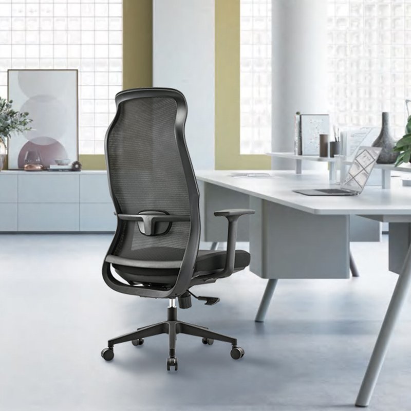 GA92 - High Back Adjustable Lumbar Support Mesh Office Chair - Image 2