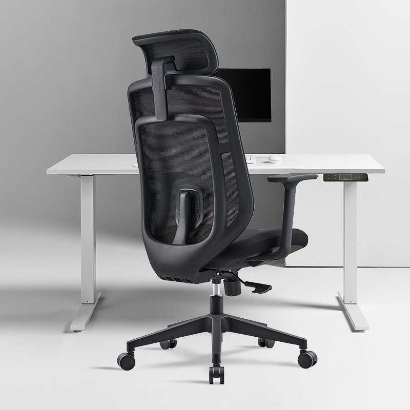 GA98 - Adjustable Lumbar Support Staff Mesh Office Chair - Image 2