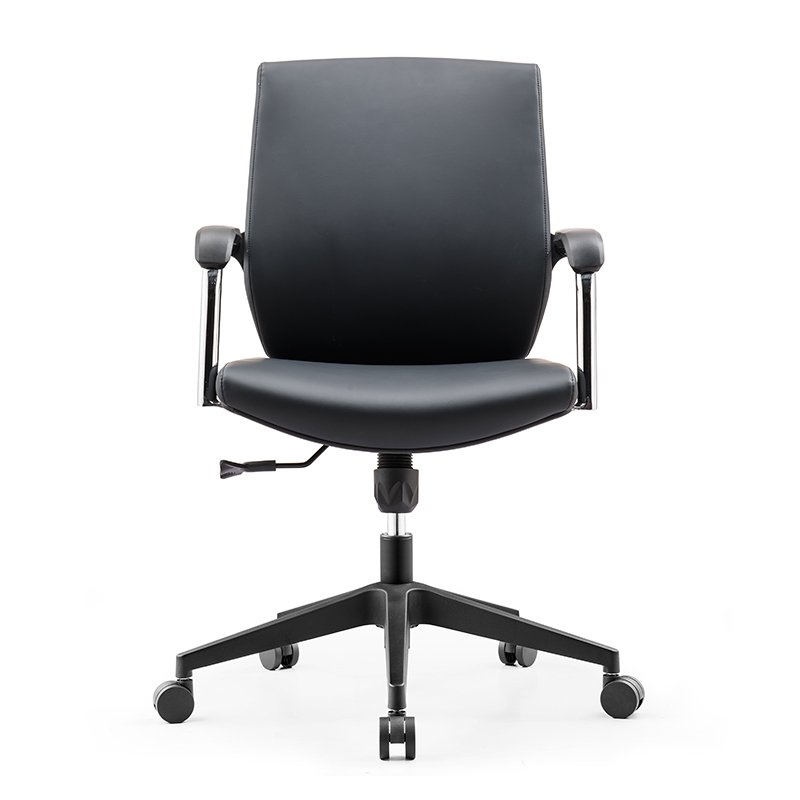 GB55 - Mid Back Staff Leather Office Chair - Image 2