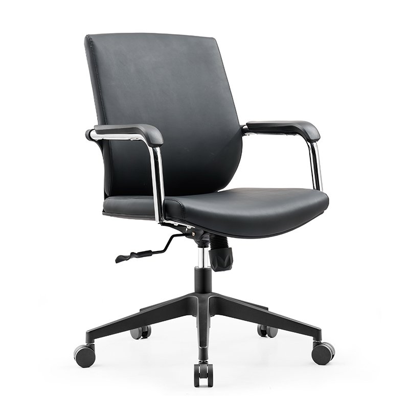 GB55 - Mid Back Staff Leather Office Chair